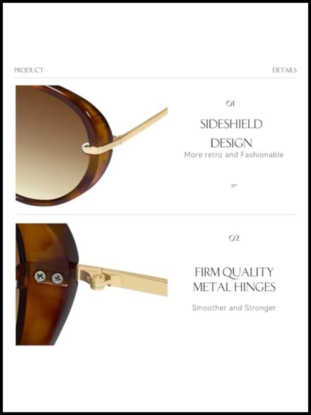 Oversized Retro Aviator Sunglasses with UV400 Protection